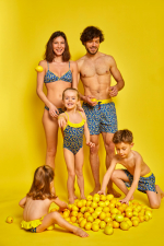 girls wearing a one-piece swimsuit Lemonade